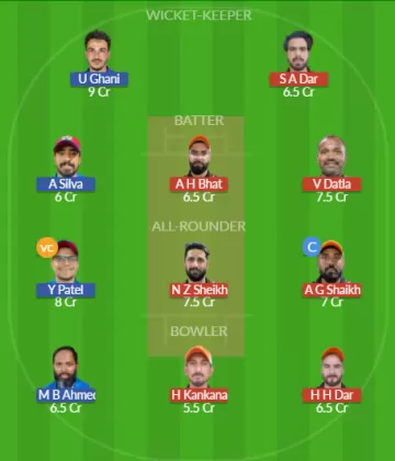JJ vs KS Dream11 SL Team