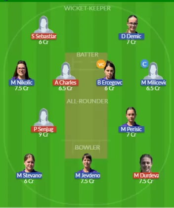 JZ-W vs LL-W Dream11 SL Team