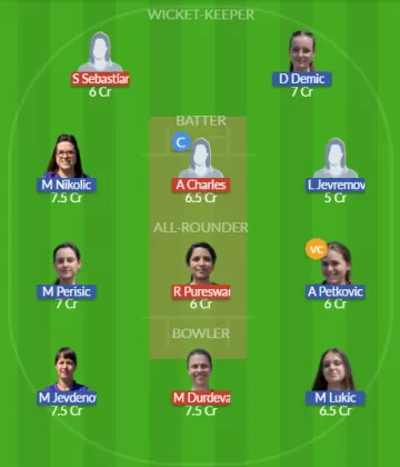 JZ-W vs LL-W Dream11 SL Team