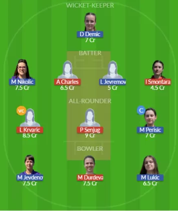 JZ-W vs LL-W Dream11 SL Team