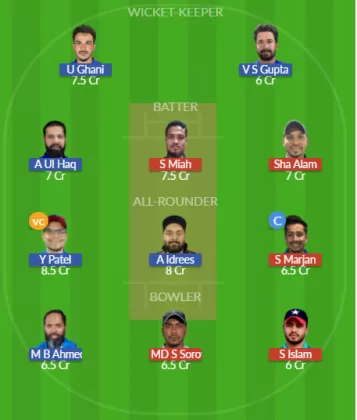 KGC vs KS Dream11 SL Team