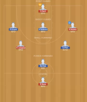 KNR vs BAL Dream11 SL Team
