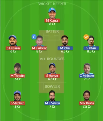 KRM vs BCC Dream11 SL Team