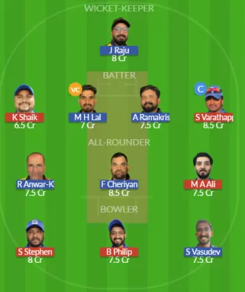 KRM vs BNC Dream11 SL Team