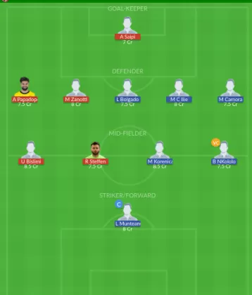 LUG vs CLJ Dream11 SL Team