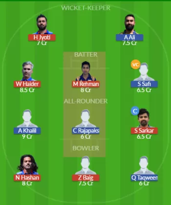 MAR vs ALZ Dream11 SL Team