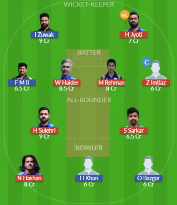 MAR vs HUD Dream11 SL Team
