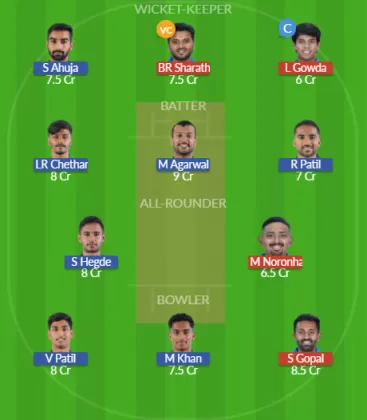 MD vs BB Dream11 SL Team
