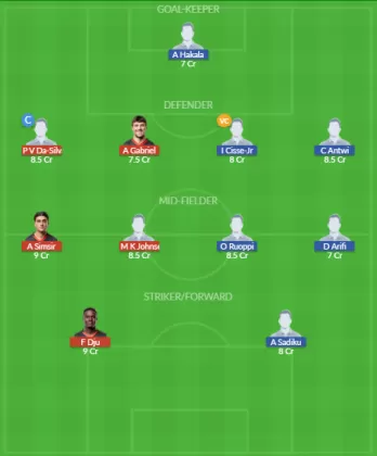 MIDT vs KS Dream11 SL Team