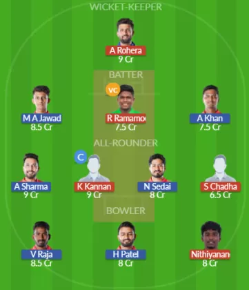 MMS vs KAK Dream11 SL Team