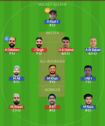 MT vs IAI Dream11 SL Team