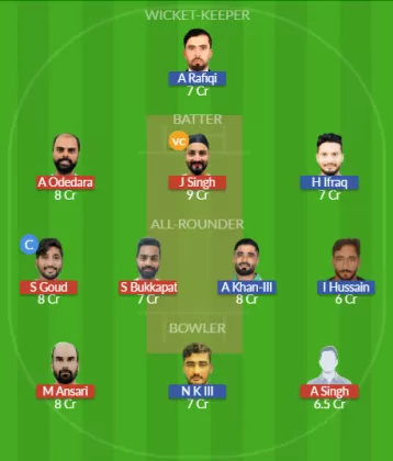 MT vs RC Dream11 SL Team