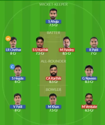 MW vs BB Dream11 SL Team