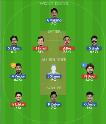 NBC vs CCC Dream11 SL Team