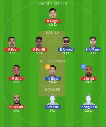 NBC vs GUG Dream11 SL Team
