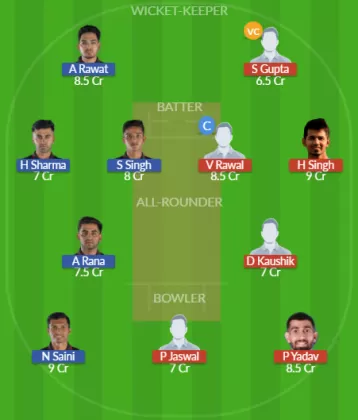 NDT vs EDR Dream11 SL Team