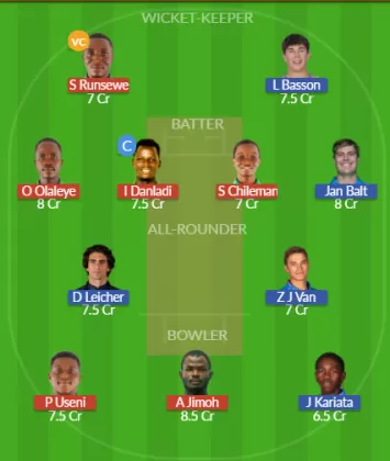NIG vs NAM-A Dream11 SL Team
