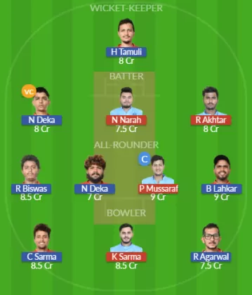 NYC vs NBC Dream11 SL Team