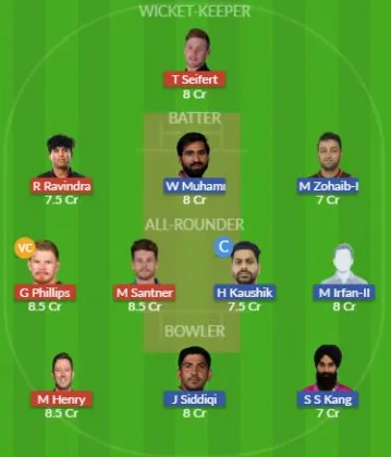NZ vs UAE SL Team