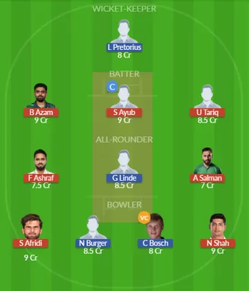 PAK vs SA SL Team