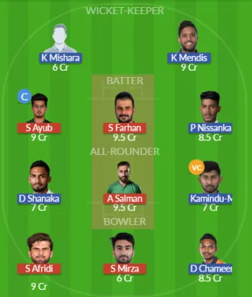 Dream11 SL Team