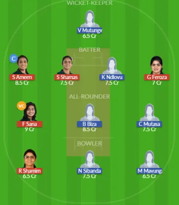 PAK-W vs ZM-W SL Team
