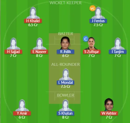 PK-A-W vs BAN-A-W SL Team