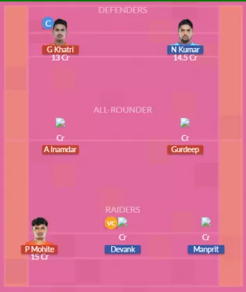 PUN vs BEN SL Team
