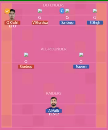 PUN vs DEL SL Team