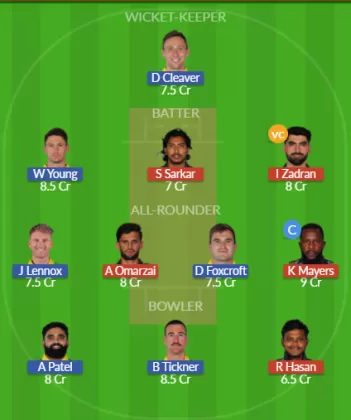 RAN vs CS Dream11 SL Team
