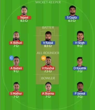 SDS vs NDT Dream11 SL Team