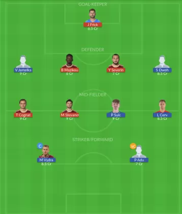 SER vs VP Dream11 SL Team