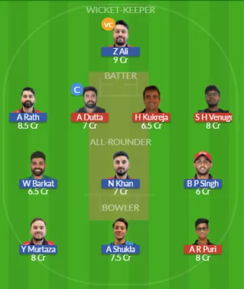 SIN vs HK Dream11 SL Team