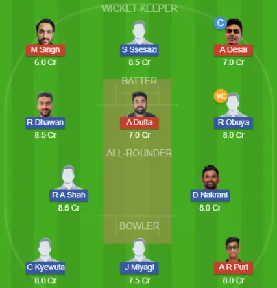 SIN vs UGA SL Team