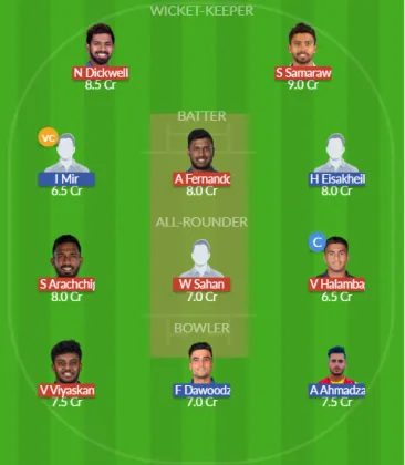 SL-A vs AF-A SL Team