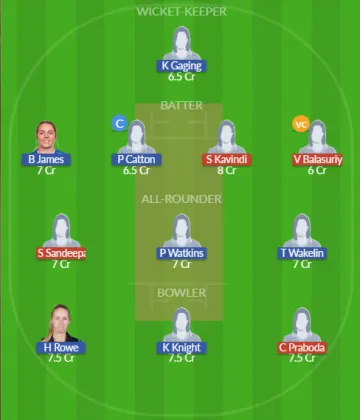 SL-A-W vs NZ-A-W SL Team