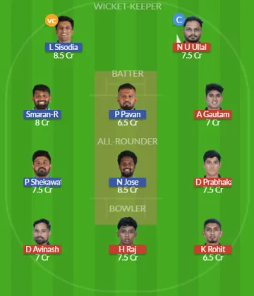 SL vs GMY Dream11 SL Team