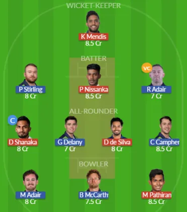 Dream11 SL Team
