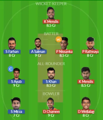 Dream11 SL Team
