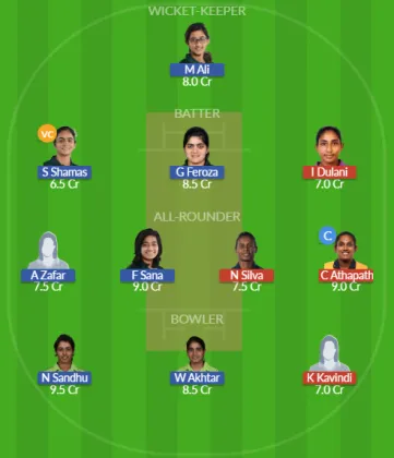 SL-W vs PAK-W SL Team