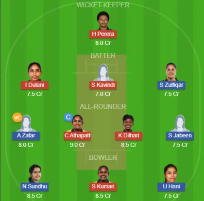 SL-W vs PAK-W SL Team