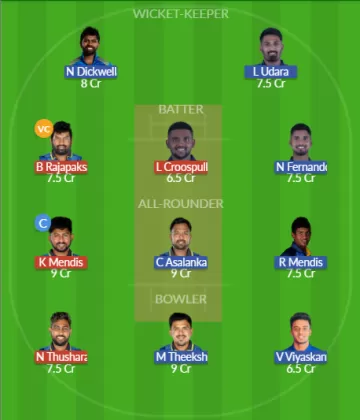 SLGR vs SLGY Dream11 SL Team