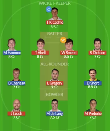 SOM vs GLO Dream11 SL Team