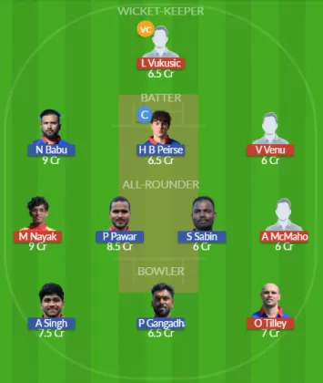 SOS vs ZA Dream11 SL Team