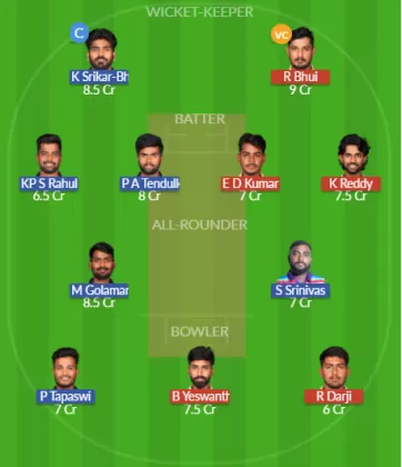 SVL vs KNK Dream11 SL Team