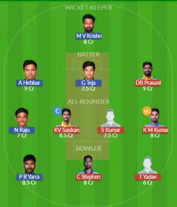 TBW vs VSS Dream11 SL Team
