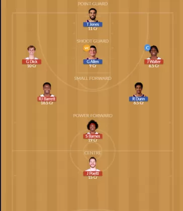 TOR vs PHX Dream11 SL Team