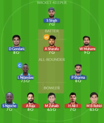 UAE vs KEN Dream11 SL Team