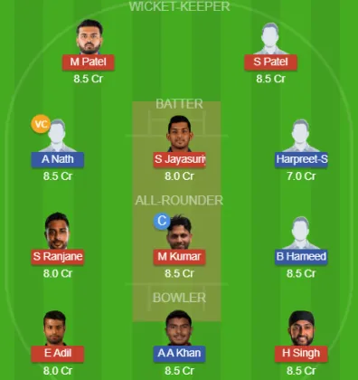 USA vs UAE SL Team