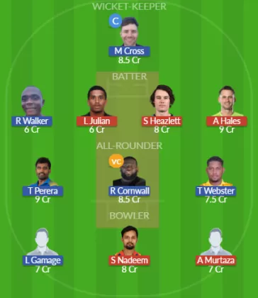 VEV vs FLI Dream11 SL Team
